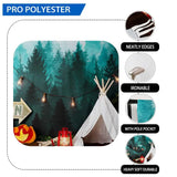 Allenjoy Forest Camping Tent Campfire Backdrop Designed by Panida Phillips - Allenjoystudio