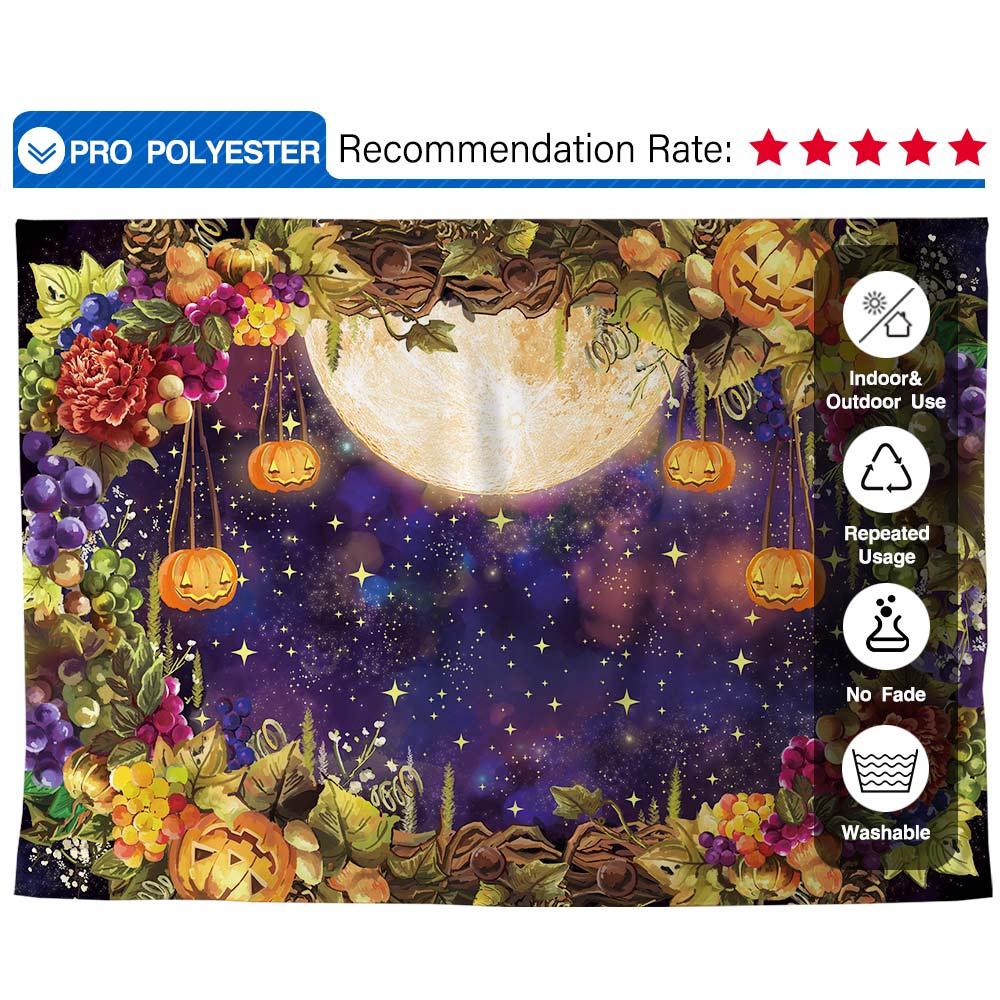 Allenjoy Autumn Fruits Garland Pumpkin Backdrop for Thanksgiving Day Halloween - Allenjoystudio