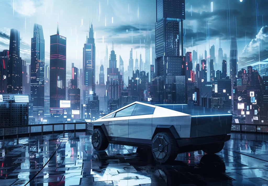 Capture the Future: Tesla Cybertruck-Themed Photography Backdrops