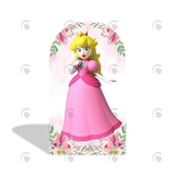 Allenjoy Mario Princess Cartoon Movie Happy Birthday Party Arch Backdrop Wall Cloth Cover