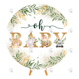 Allenjoy Round Cover For Baby Shower Birthday Party