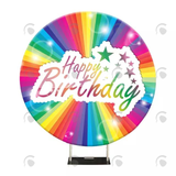 Allenjoy Party Birthday Round Backdrop Cover