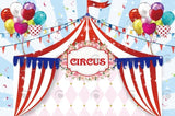 Allenjoy Circus Theme Birthday Decoration Backdrop