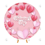 Allenjoy Valentine'S Day Round Backdrop Cover