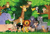 Allenjoy Forest Animal Happy Birthday Backdrop