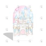 Allenjoy Princess Birthday Party Arch Backdrop Wall Cloth Cover