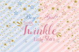 Allenjoy Twinkle Little Boy Or Girl Gender Reveal Backdrop