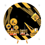 Allenjoy Engineering Vehicle Theme Circle Cover