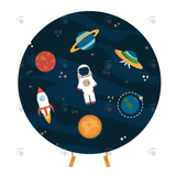 Allenjoy Astronaut Theme Round Cover