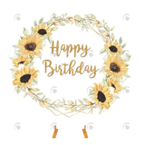 Allenjoy Flower Decor 1St Birthday Party Circle Backdrop Cover