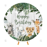 Allenjoy Forest Animal Jungle Wild Birthday Party Photography Background