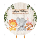 Allenjoy Forest Animal Decoration Birthday Party Photography Background