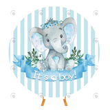 Allenjoy Elephant Decoration Baby Shower Birthday Photography Backdrop