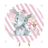 Allenjoy Kids Girls Birthday Elephant Decoration Party Backdrop