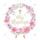 Allenjoy My Baptism Round Cover