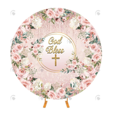 Allenjoy God Bless Baptism Round Background