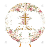 Allenjoy God Bless Communion Round Cover