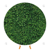 Allenjoy Green Leaves Grass Round Cover For Party Event Decorate