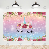 Allenjoy Unicorn Backdrop  For Birthday Baby Shower Wedding Party