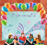 Allenjoy Little Mermaid Birthday Baby Shower Party Photo Booth Backdrop