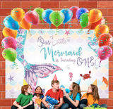 Allenjoy Our Little Mermaid Is Turning Happy Birthday Backdrop