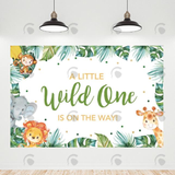 Allenjoy A Little Wild One Is On The Way Birthday Backdrop