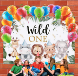 Allenjoy Forest Wild One Birthday Decoration Backdrop