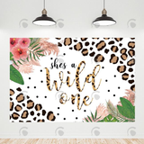 Allenjoy She'S A Wild One Birthday Decoration Backdrop