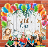 Allenjoy Wild One Birthday Decoration Backdrop