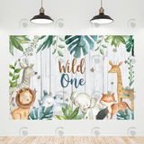 Allenjoy Wild One Birthday Decoration Backdrop