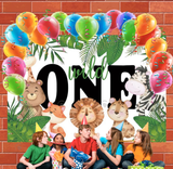 Allenjoy Wild One Happy Birthday Backdrop