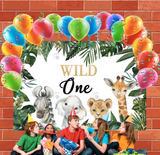 Allenjoy Forest Safari Wild One Happy Birthday Backdrop