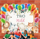 Allenjoy Two Wild Happy Birthday Backdrop