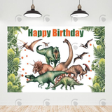 Allenjoy Dinosaur Birthday Decoration Backdrop