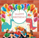 Allenjoy Cartoon Dinosaur Happy Birthday