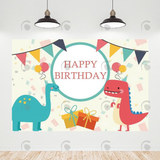 Allenjoy Cartoon Dinosaur Happy Birthday