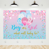 Allenjoy Glitter Boy Or Girl Gender Reveal Backdrop