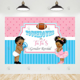 Allenjoy Touchdowns Gender Reveal Party Backdrop