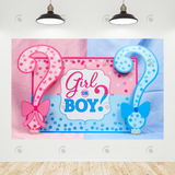 Allenjoy Gender Reveal Party Backdrop