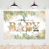 Allenjoy Safari Theme Oh Baby Shower Party Decoration Backdrop