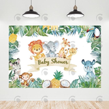 Allenjoy Safari Animal Baby Shower Party Decoration Backdrop