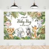 Allenjoy A Sweet Baby Boy Is On His Way Baby Shower Party Decoration Backdrop