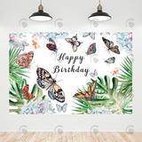 Allenjoy Butterfly Birthday Decoration Backdrop