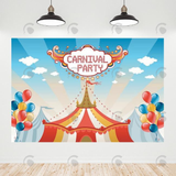 Allenjoy Carnival Party Birthday Decoration Backdrop