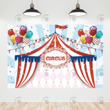 Allenjoy Circus Theme Birthday Decoration Backdrop