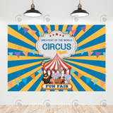 Allenjoy Fun Fair Circus Theme Birthday Decoration Backdrop