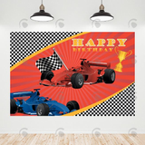 Allenjoy Racing Car Theme Party Decoration Backdrop