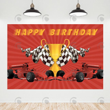 Allenjoy Car Racing Theme Party Decoration Backdrop