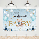 Allenjoy We Can Bearly Wait Teddy Bear Birthday Party Decoration Backdrop