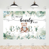 Allenjoy Teddy Bear Baby Shower Decoration Backdrop